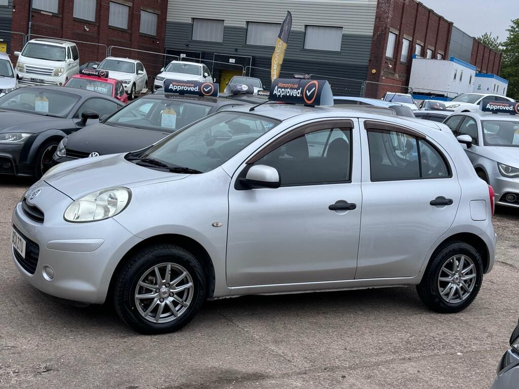 Nissan Micra 1.2 12V Visia Cvt Euro 5 Silver #5