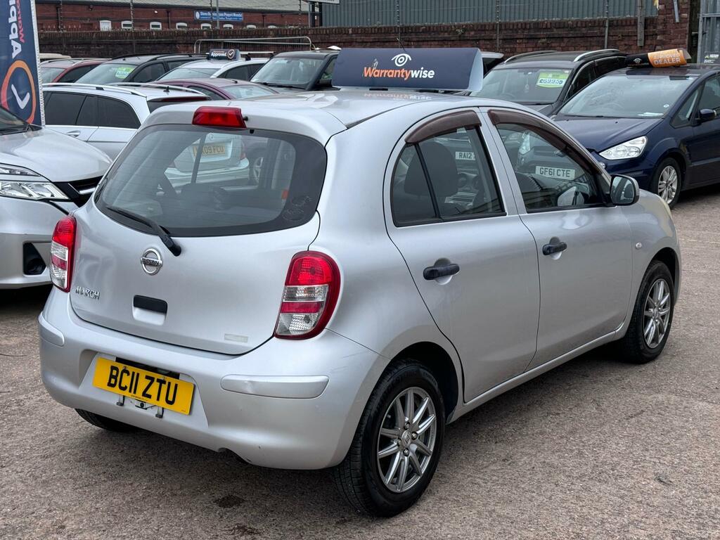 Nissan Micra 1.2 12V Visia Cvt Euro 5 Silver #6