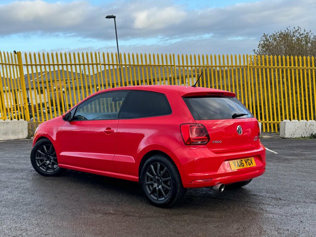 Volkswagen Polo 1.2 Tsi Bluemotion Tech Match Euro 6 Ss VA16YGV Red #2