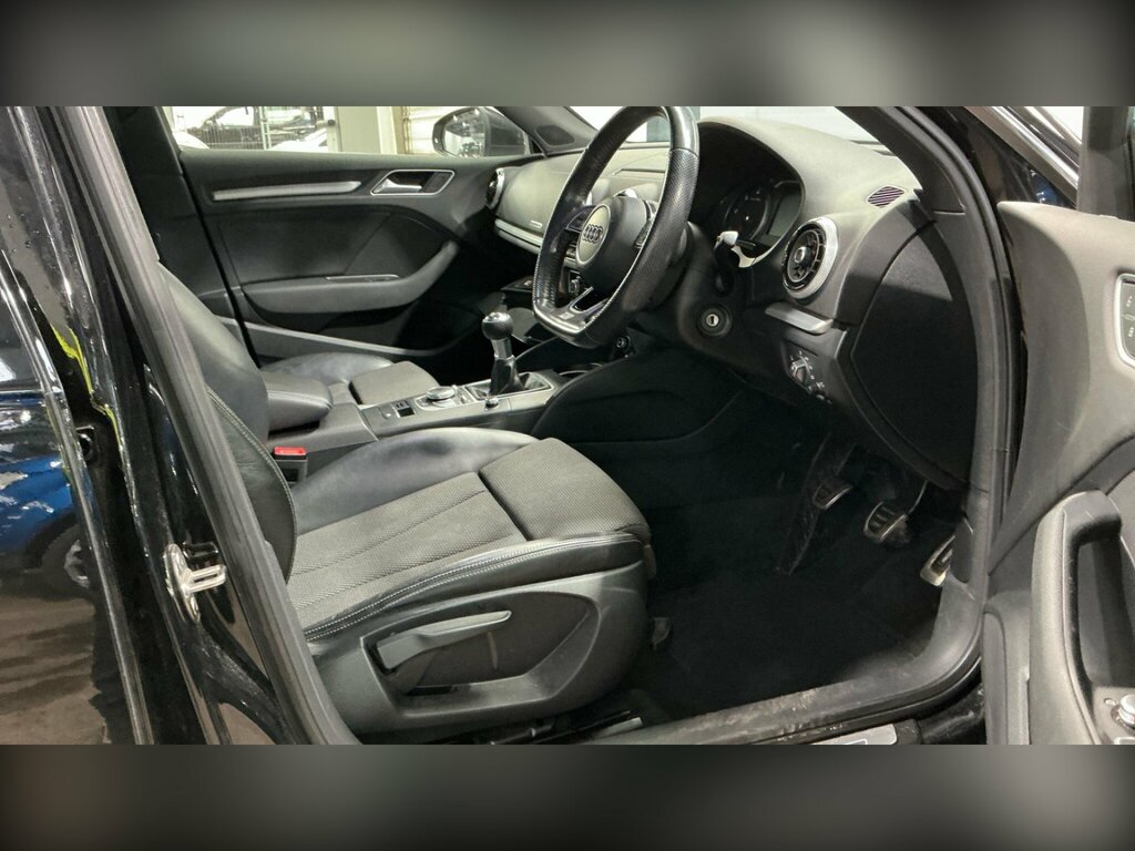 Audi A3 2.0 Tdi S Line Sportback Quattro Euro 6 Ss KP66PDZ Black #4