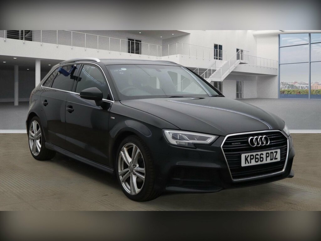 Audi A3 2.0 Tdi S Line Sportback Quattro Euro 6 Ss Black