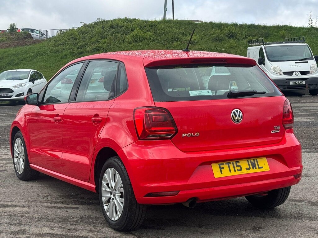 Volkswagen Polo 1.2 Tsi Bluemotion Tech Se Euro 6 Ss FT15JWL Red #2