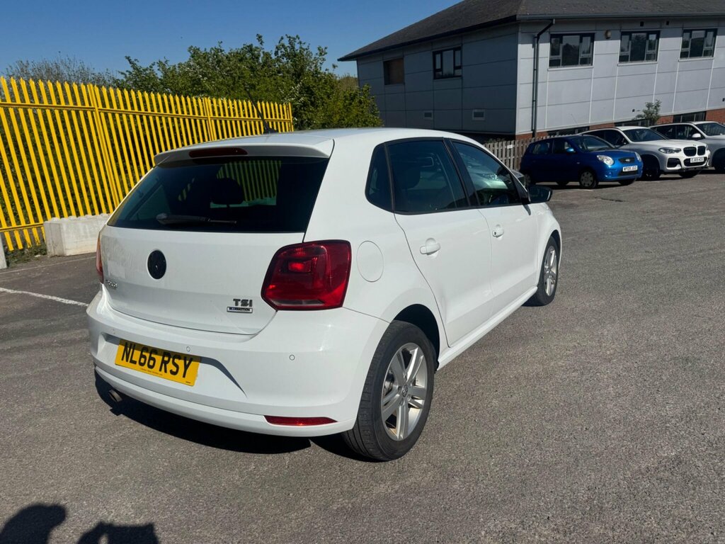 Volkswagen Polo 1.2 Tsi Bluemotion Tech Match Euro 6 Ss NL66RSY White #6