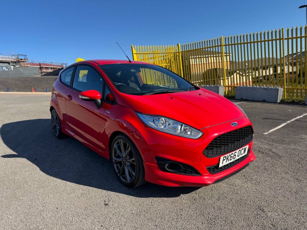 Ford Fiesta 1.0T Ecoboost St-line Euro 6 Ss PK66OCW Red #4