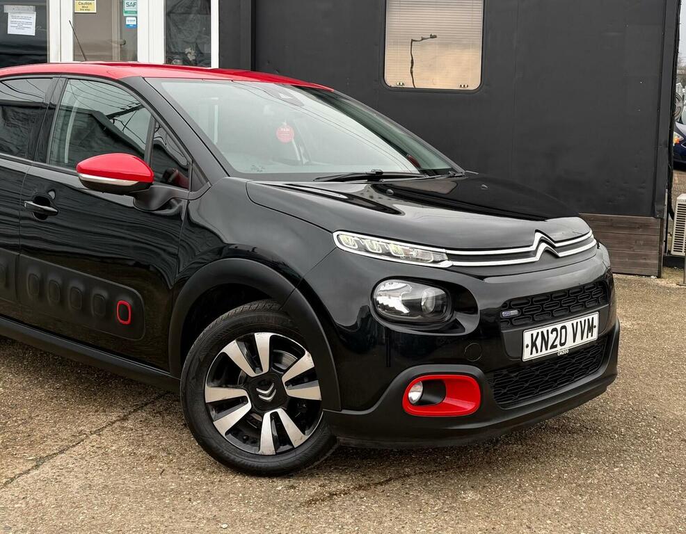 Citroen C3 Hatchback 1.2 Puretech Flair Plus Euro 6 Ss KN20VVM Black #4