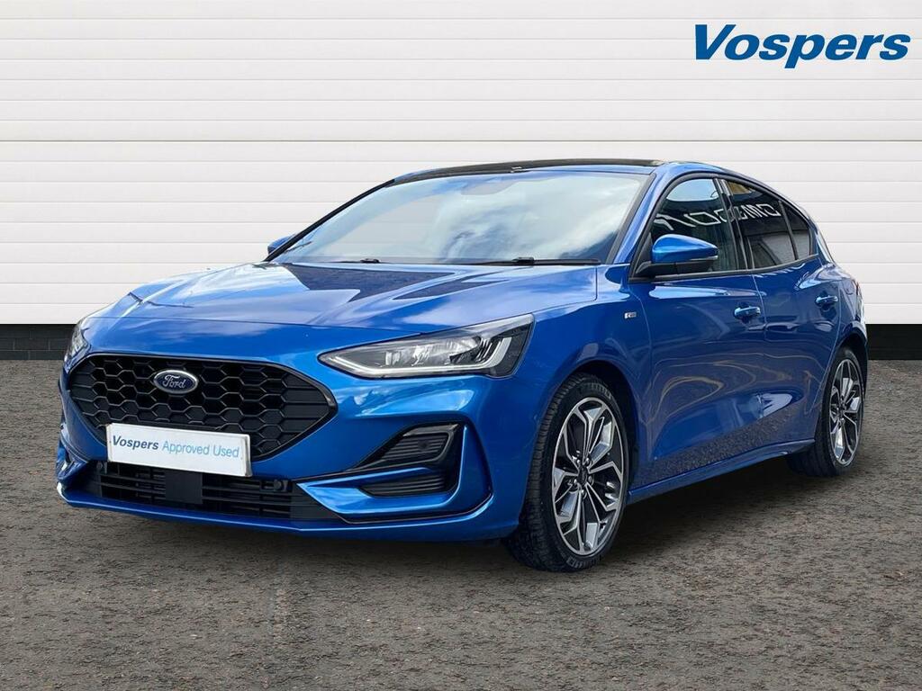 Ford Focus 1.0 Ecoboost Hybrid Mhev 155 St-line X WK74XDM Blue #3