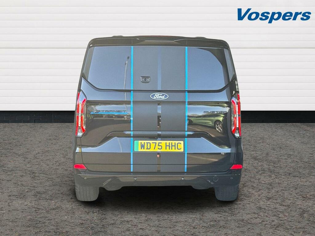 Ford Transit Custom 160Kw 65Kwh H1 Double Cab Van Sport WD75HHC Black #4