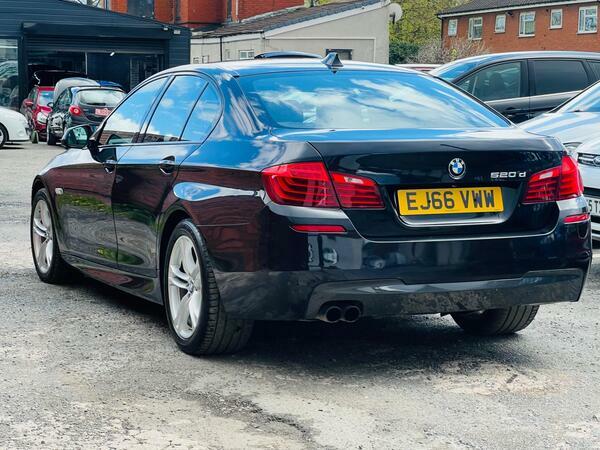 BMW 5 Series 2.0 520D M Sport Euro 6 Ss EJ66VWW Black #3