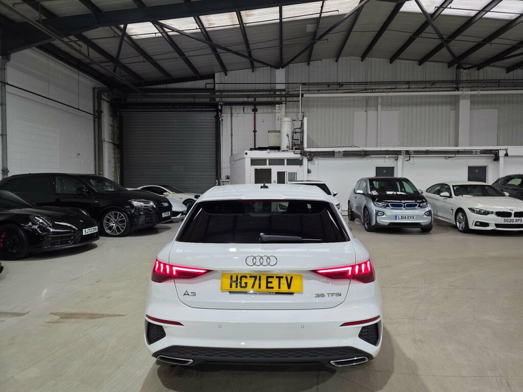 Audi A3 1.5 Tfsi 35 S Line Sportback S Tronic Euro 6 Ss HG71ETV White #4