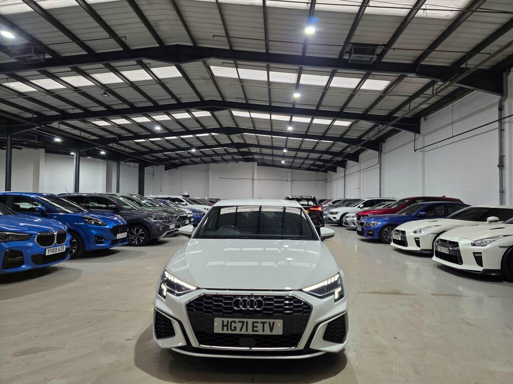 Audi A3 1.5 Tfsi 35 S Line Sportback S Tronic Euro 6 Ss HG71ETV White #2