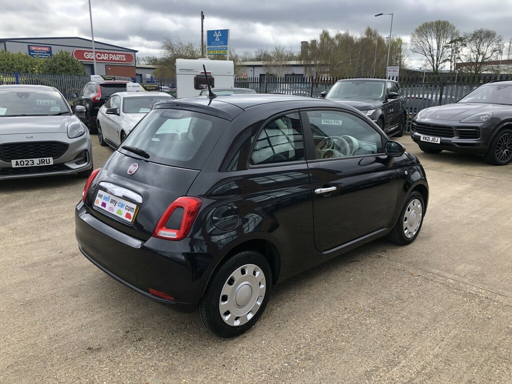 Fiat 500 Hatchback 1.2 500 My17 1.2 69Hp Pop 2015 DS65ZWN Black #6