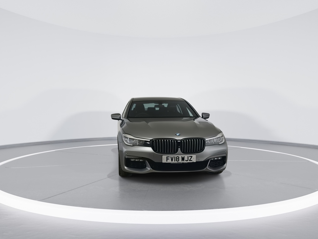BMW 7 Series 730D Xdrive M Sport FV18WJZ Silver #3