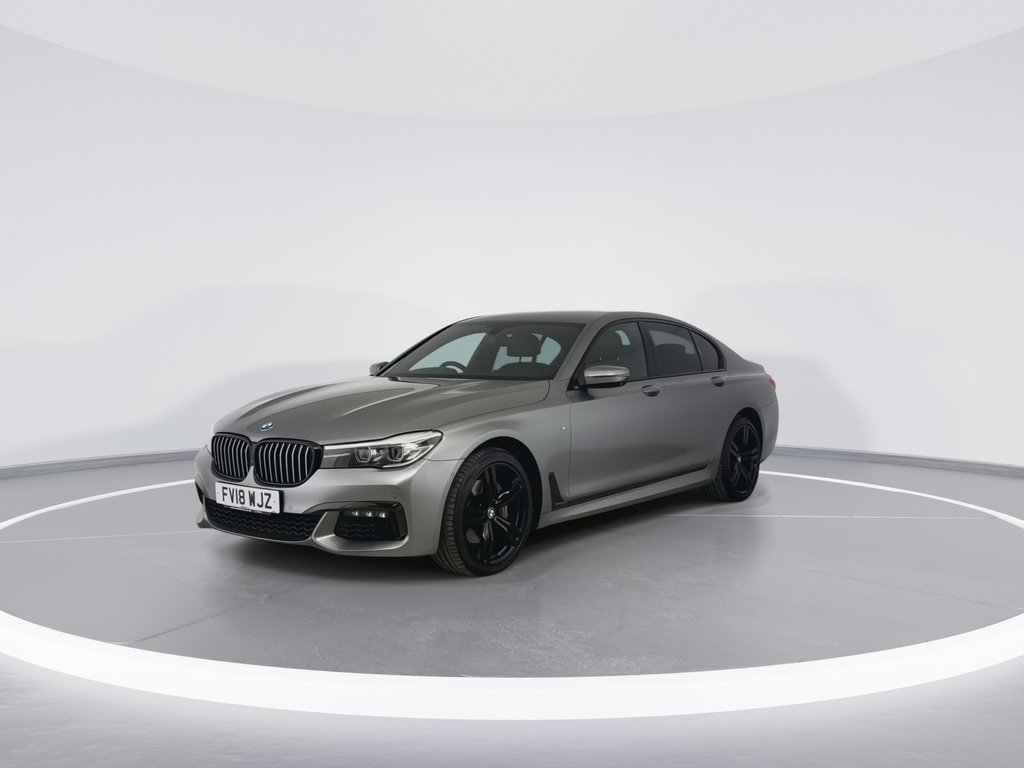 BMW 7 Series 730D Xdrive M Sport FV18WJZ Silver #4