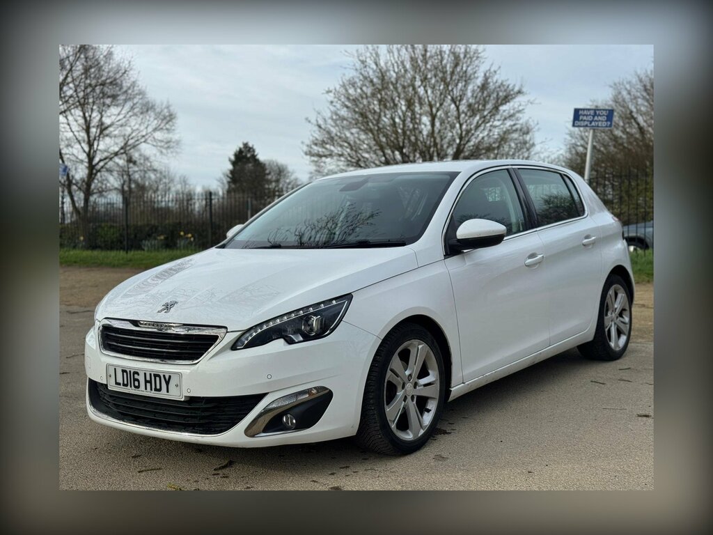 Peugeot 308 1.2 Puretech Allure Euro 6 Ss LD16HDY White #2