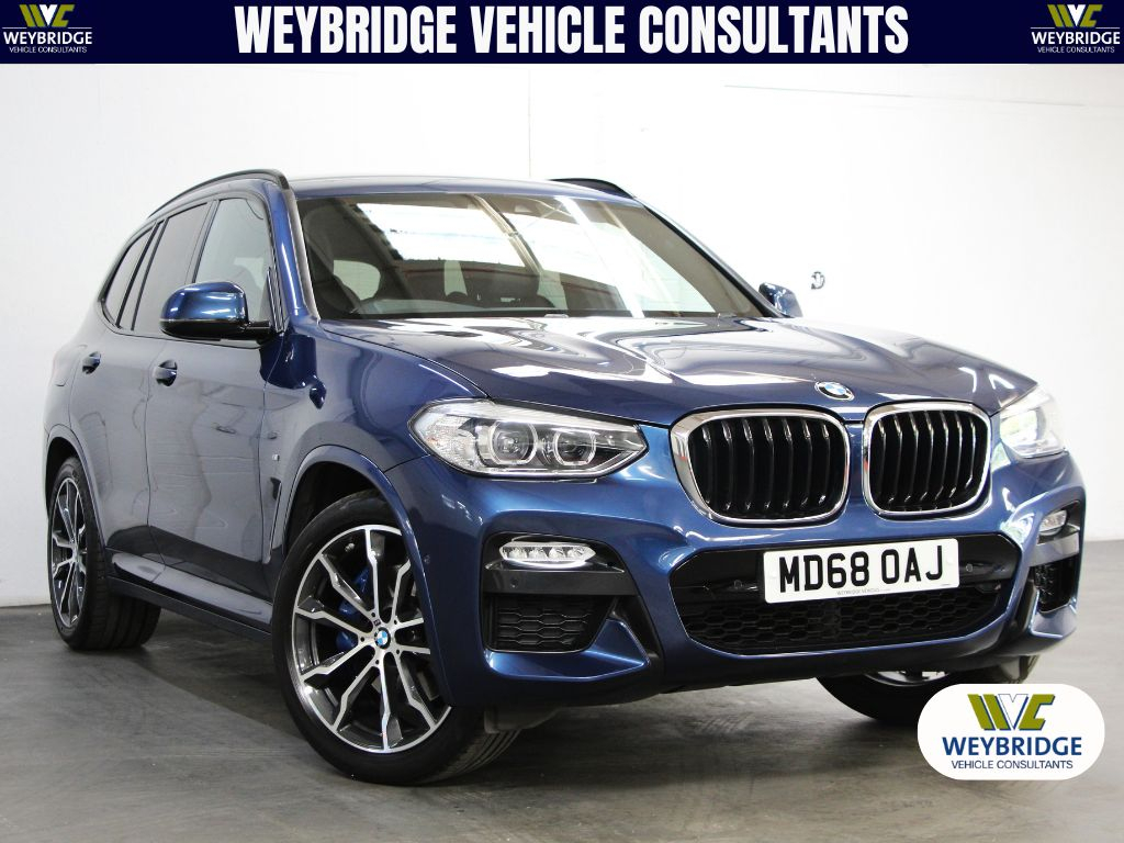 BMW X3 20D M Sport Plus Xdrive 190 2 Owners, Fsh, Love Blue