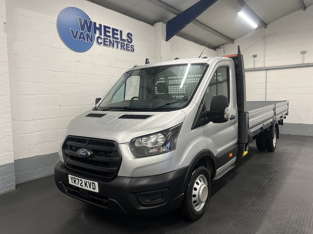 Ford Transit Custom 350 Leader L5 Xxlwb Double Dropside Cc Ecoblue YR72KVD Silver
