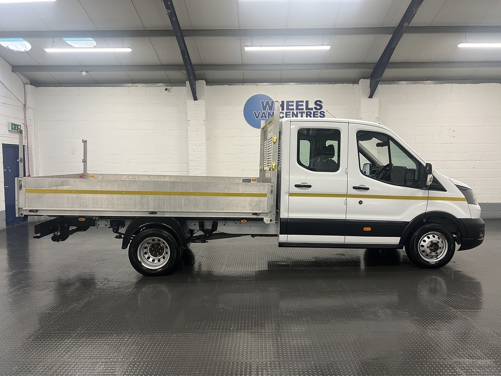 Ford Transit Custom 2.0 350 Ecoblue Leader Dropside Double Cab Die WN71VVU White #6