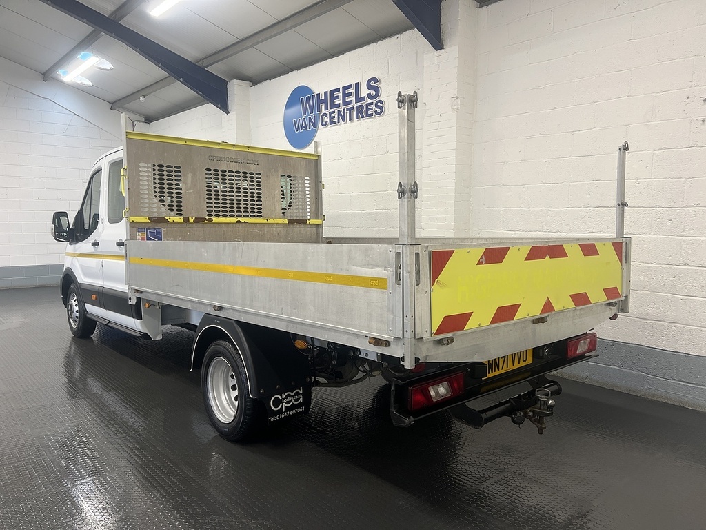 Ford Transit Custom 2.0 350 Ecoblue Leader Dropside Double Cab Die WN71VVU White #3