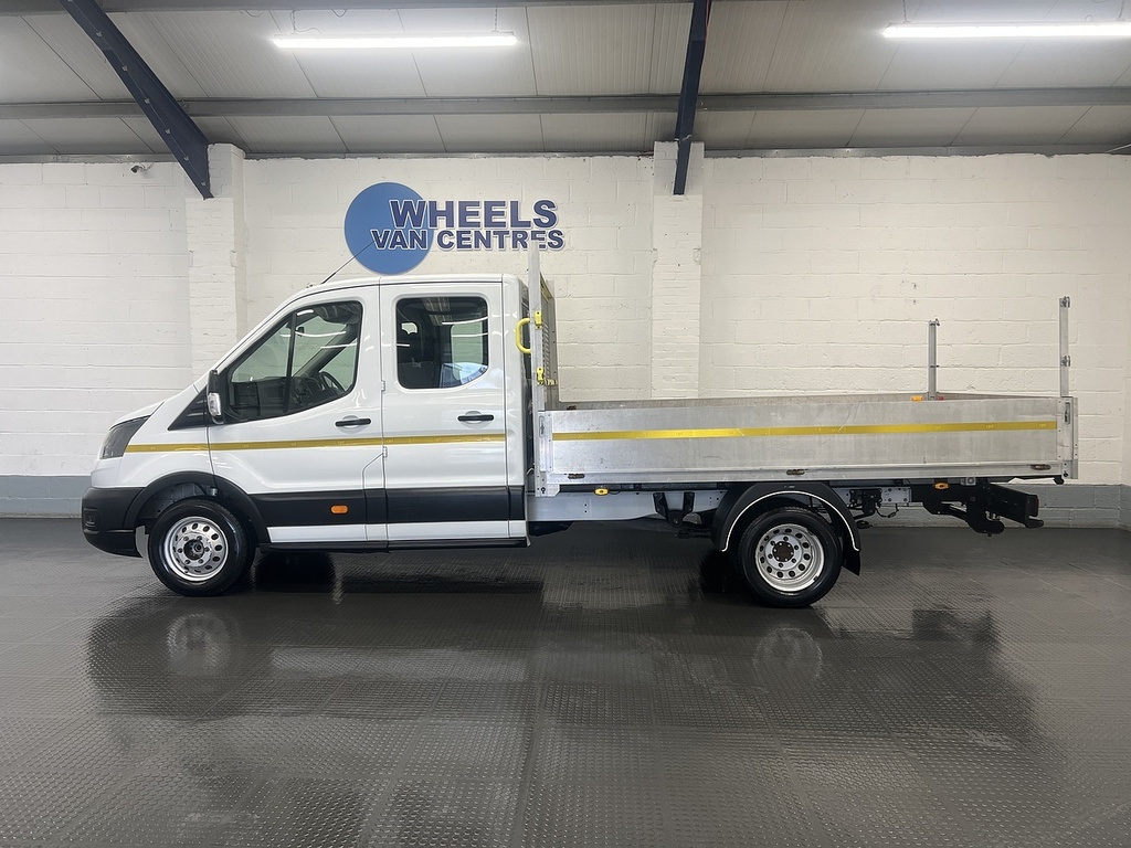 Ford Transit Custom 2.0 350 Ecoblue Leader Dropside Double Cab Die WN71VVU White #2