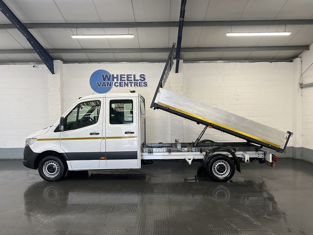 Mercedes-Benz Sprinter 314 Cdi Crew Cab L3 Tipper 2.1 Tipper D White #2