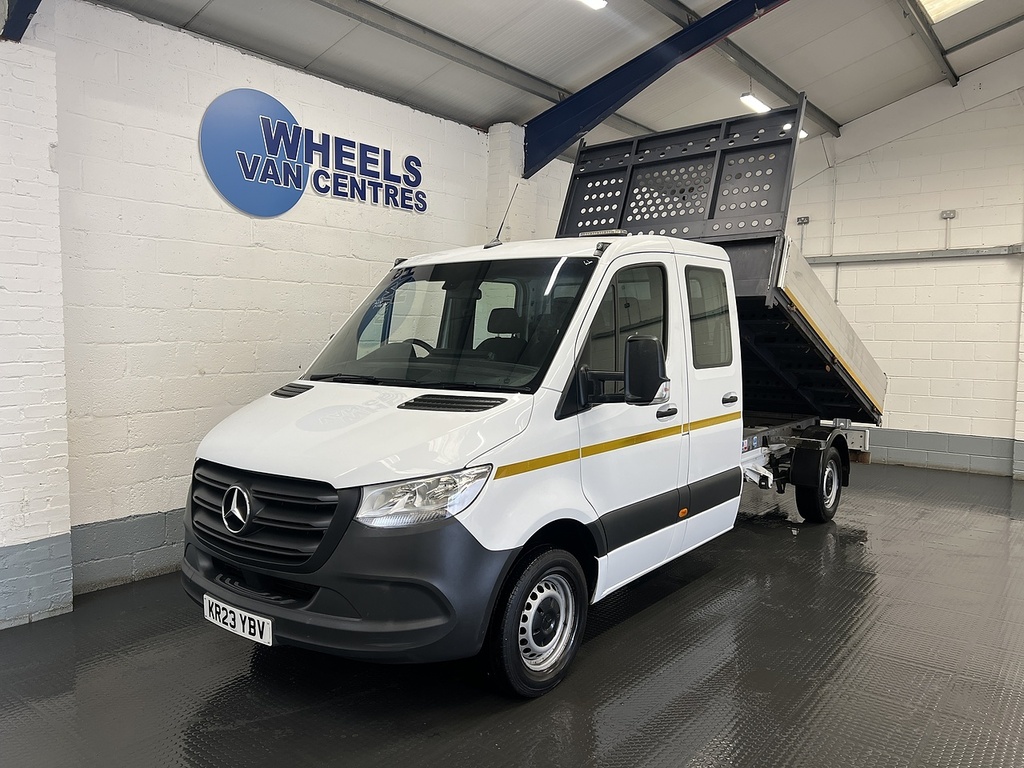 Mercedes-Benz Sprinter 314 Cdi Crew Cab L3 Tipper 2.1 Tipper D White