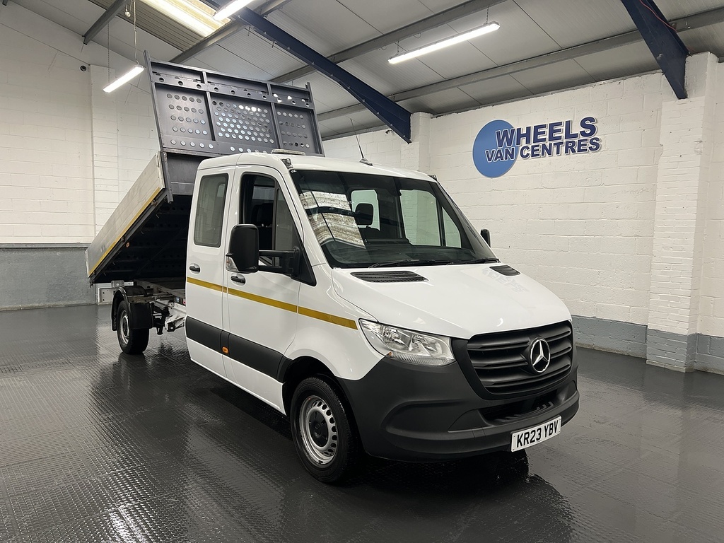 Mercedes-Benz Sprinter 314 Cdi Crew Cab L3 Tipper 2.1 Tipper D White #4