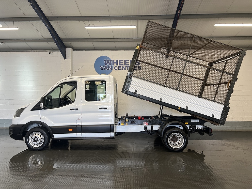 Ford Transit Custom 350 Ecoblue Leader 2.0 Tipper BT21XFF White #2