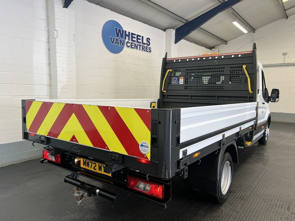 Ford Transit Custom 350 Ecoblue Leader 2.0 Double Cab Dropside Man MW72WYO White #5