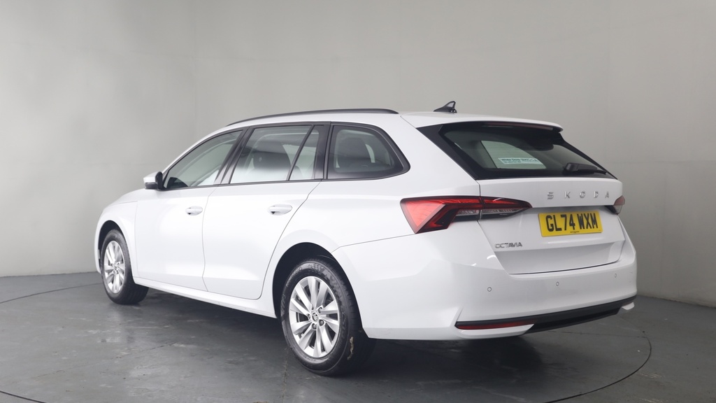 Skoda Octavia 1.5 Tsi E-tec Mhev Act Se Technology Estate Pe White #2