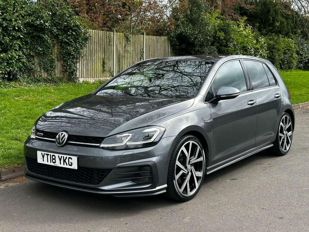 Volkswagen Golf Hatchback 2.0 Tdi Gtd Dsg Euro 6 Ss 20181 YT18YKG Grey #4