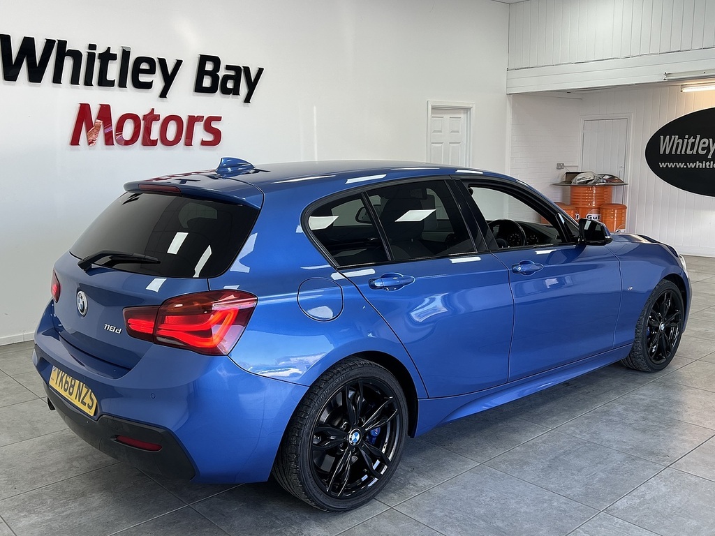 BMW 1 Series 118D M Sport Shadow Edition YK68NZS Blue #3