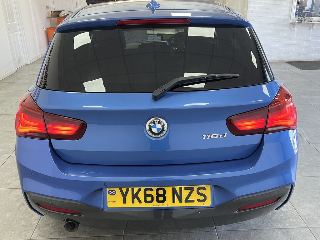 BMW 1 Series 118D M Sport Shadow Edition YK68NZS Blue #4
