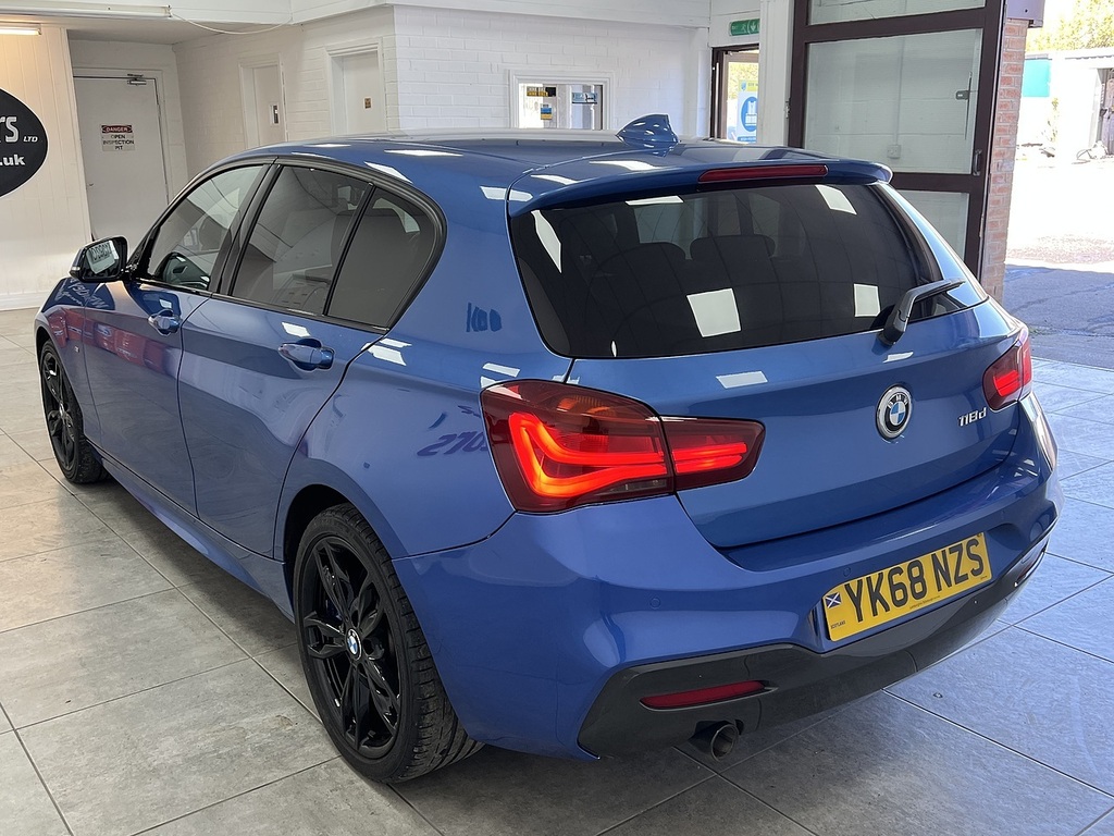 BMW 1 Series 118D M Sport Shadow Edition YK68NZS Blue #5