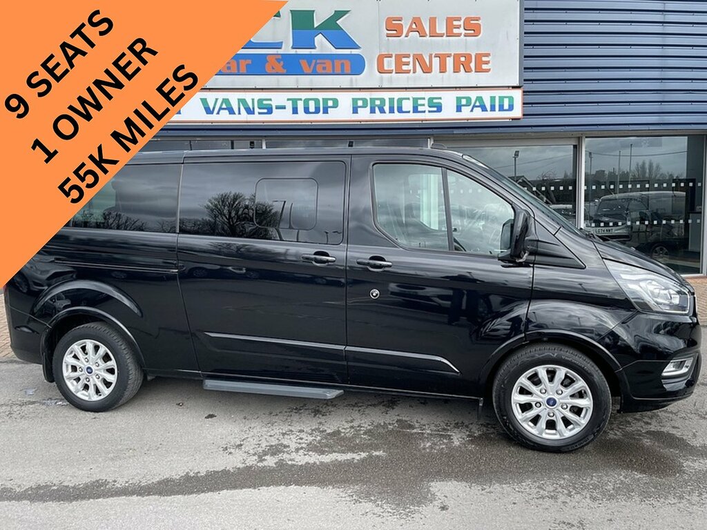 Ford Tourneo Custom 2.0 320 Ecoblue Titanium Minibus Double Cab Di Black