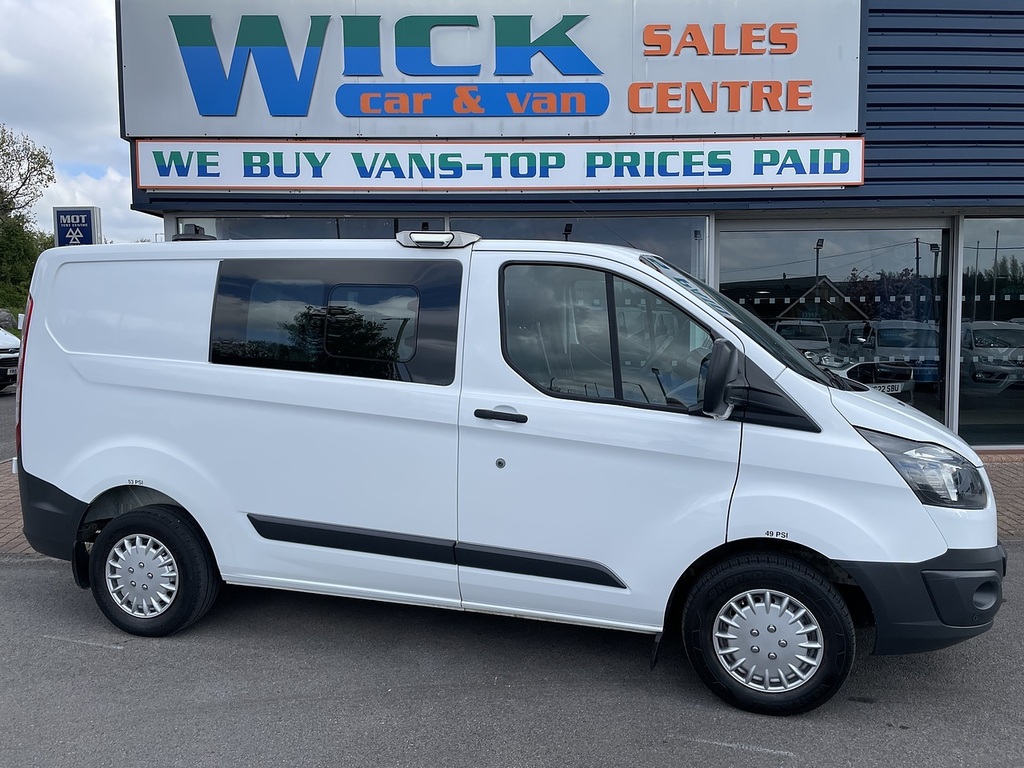 Ford Transit Custom 2.0 Tdci 310 Crew Van L1 H1 167 YP67YHH White #2