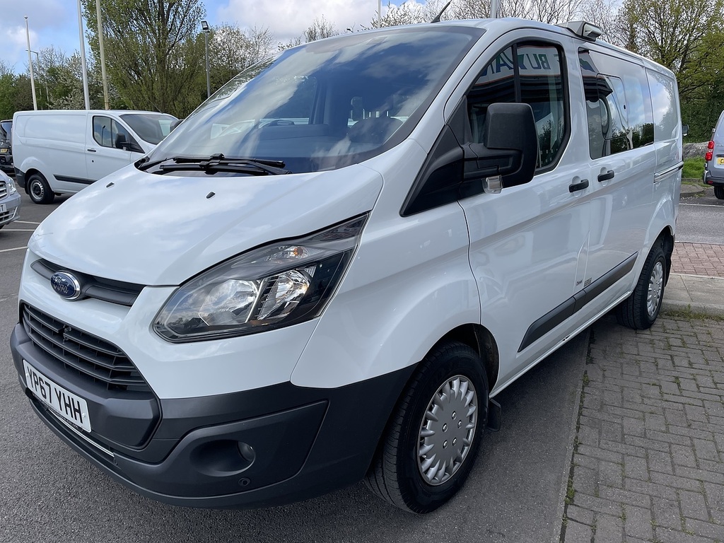 Ford Transit Custom 2.0 Tdci 310 Crew Van L1 H1 167 YP67YHH White #5