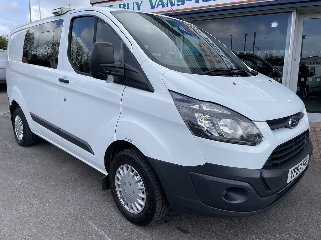 Ford Transit Custom 2.0 Tdci 310 Crew Van L1 H1 167 YP67YHH White #3