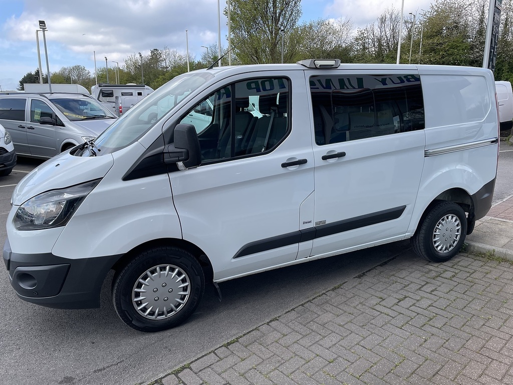 Ford Transit Custom 2.0 Tdci 310 Crew Van L1 H1 167 YP67YHH White #6
