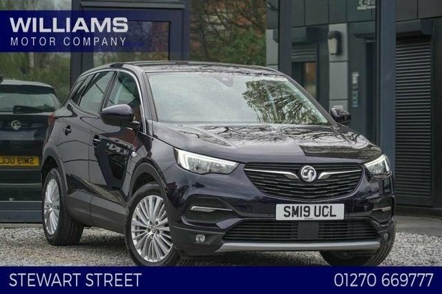 Vauxhall Grandland X 2019 1.2 Turbo Gpf Tech Line Nav Suv Ma Purple