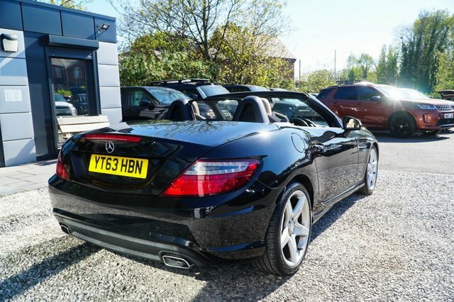 Mercedes-Benz SLK 2013 2.1 Slk250 Cdi Amg Sport Convertible Dies YT63HBN Black #5