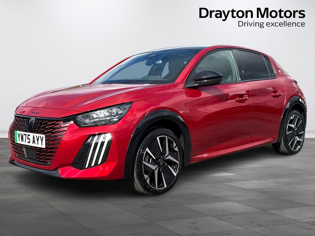Peugeot e-208 50Kwh Gt Hatchback YW75AYY Red #4