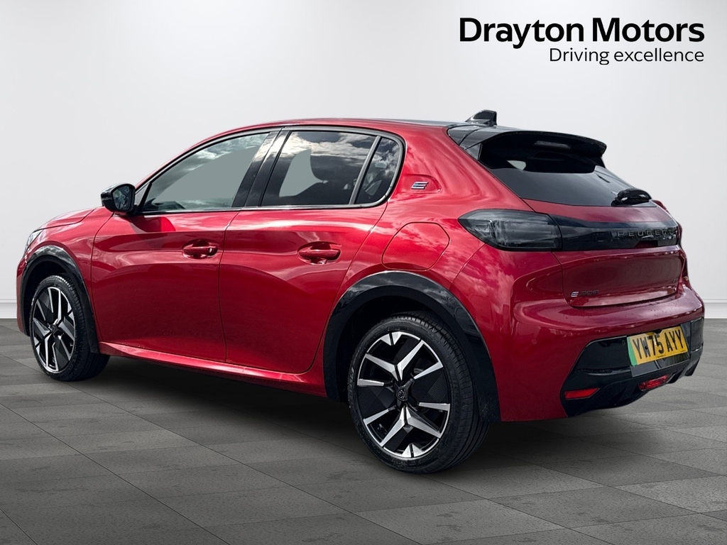 Peugeot e-208 50Kwh Gt Hatchback YW75AYY Red #6