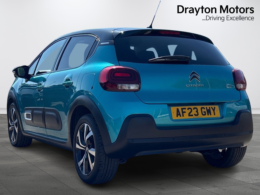 Citroen C3 1.2 Puretech Shine Plus Hatchback Eat6 AF23GWY Blue #6