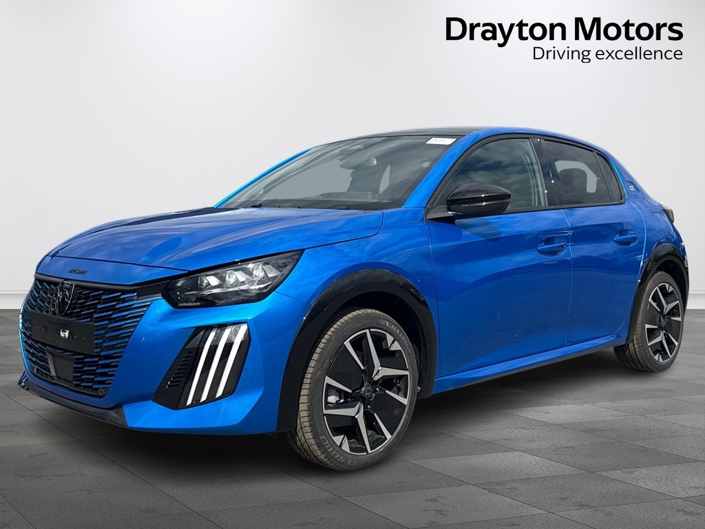 Peugeot e-208 50Kwh Gt Hatchback Blue #4