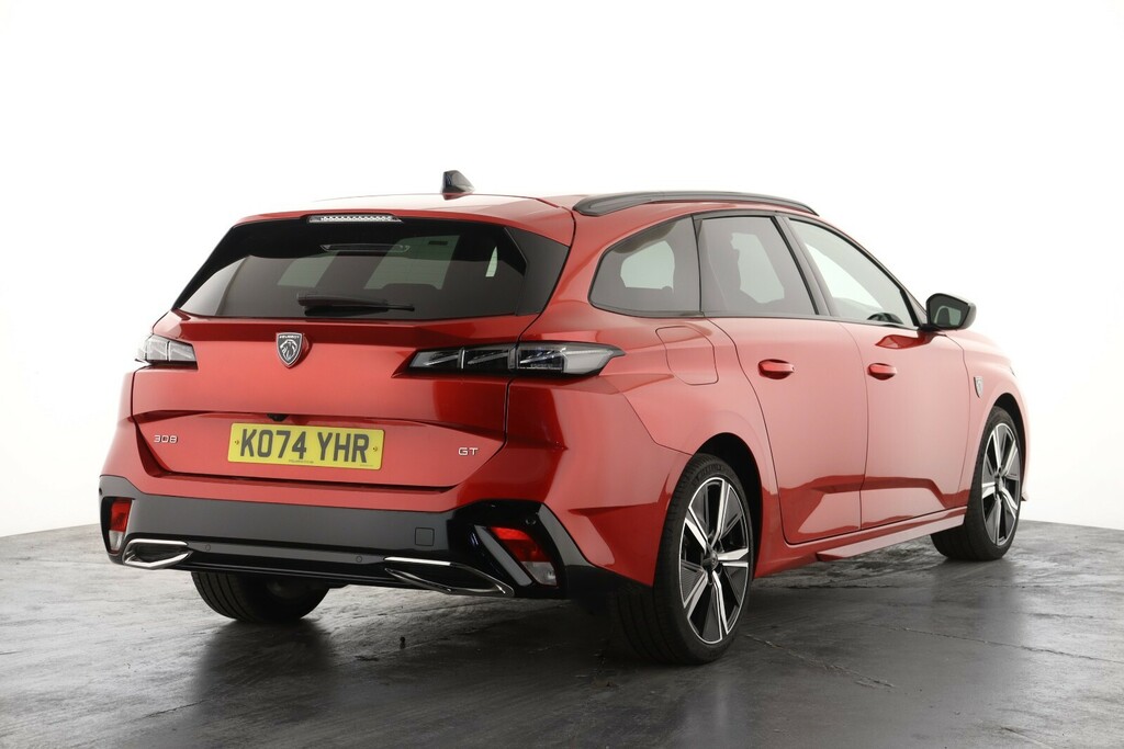 Peugeot 308 1.2 Hybrid 136 Gt E-dsc6 KO74YHR Red #3