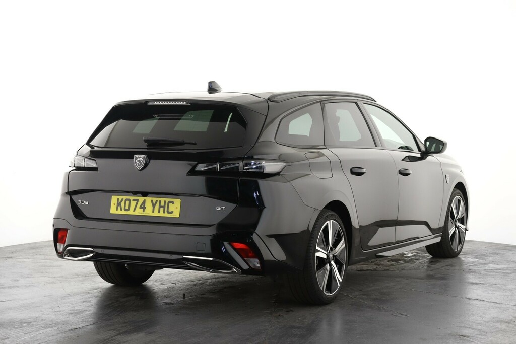 Peugeot 308 1.2 Hybrid 136 Gt E-dsc6 KO74YHC Black #3
