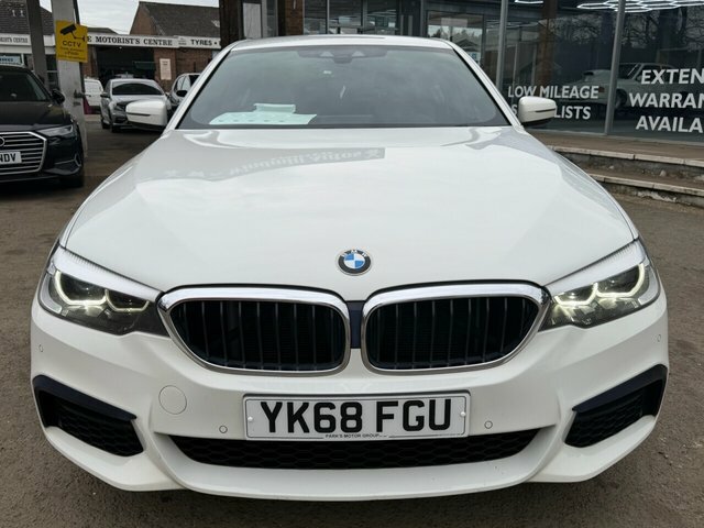 BMW 5 Series 520D M Sport Saloon YK68FGU White #6