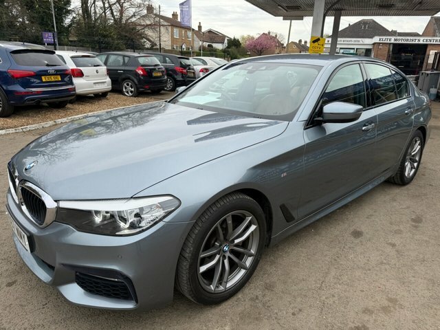BMW 5 Series 520D M Sport Saloon MD67WMY Blue #3