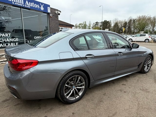BMW 5 Series 520D M Sport Saloon MD67WMY Blue #5