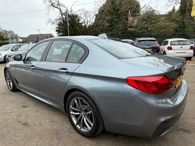 BMW 5 Series 520D M Sport Saloon MD67WMY Blue #4